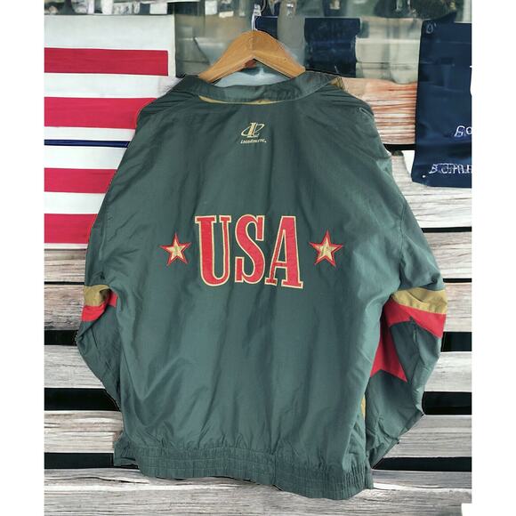 Logo Athletic Other - *Flawed Vintage 1996 Atlanta Olympics Zip Windbreaker USA Jacket Med M Logo 7